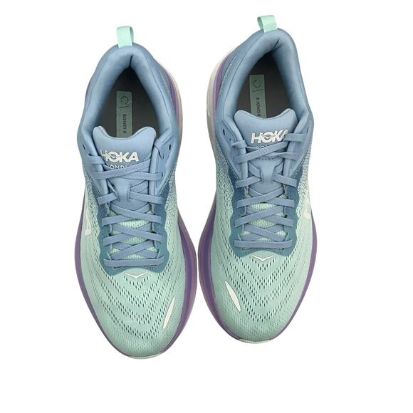 Hoka Bondi 8 Sneakers Airy Blue Sunlit Ocean Size 11 B Running Comfort Shoes - Picture 6 of 13